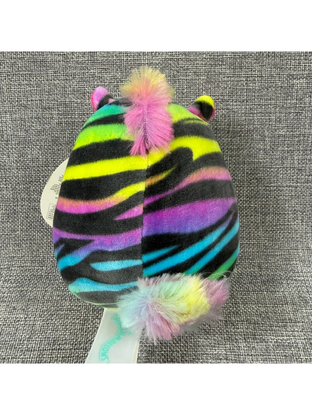 **NWT** Squishmallow Safiyah Rainbow Stripe Zebra 5